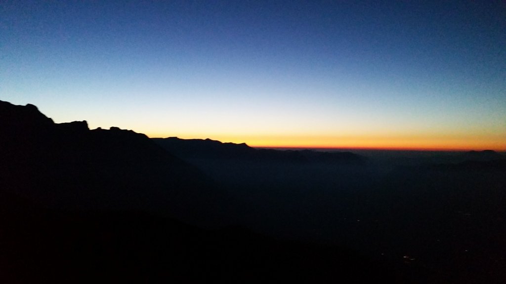 Sonnenuntergang am Watzmannhaus